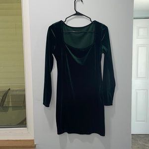 cailami Sexy Bodycon Long Sleeve Velvet Elegant Mini Homecoming Party Dresses